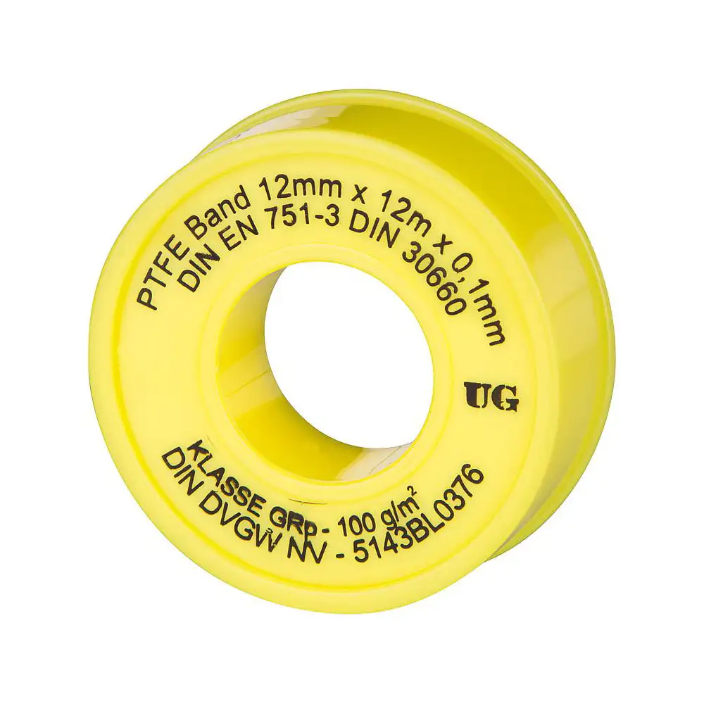 Teflonband für Gewindedichtung B=12 mm, L=12 m, Stärke 0,1 mm 