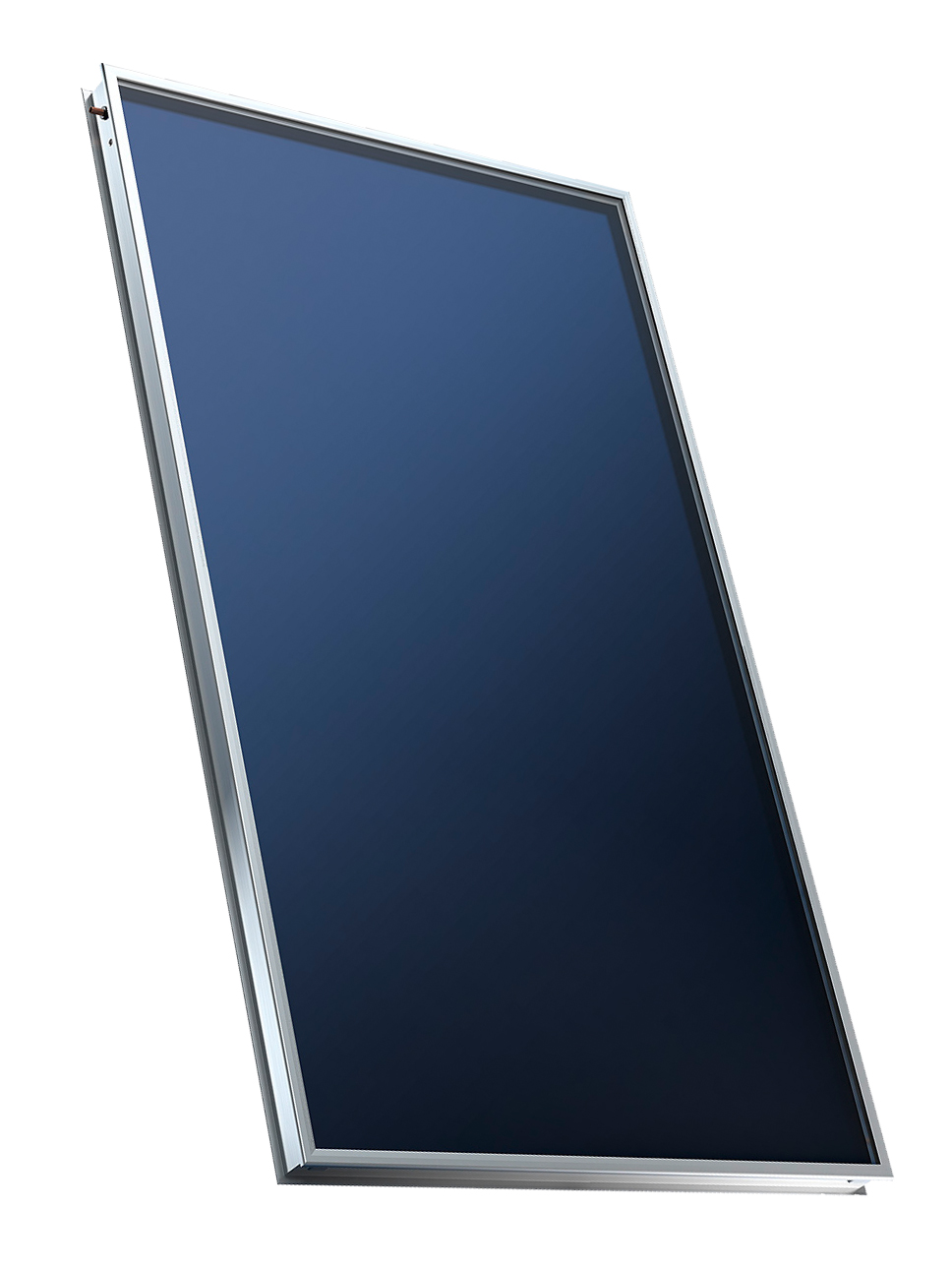 Hochleistungs-Flachkollektor AS-Sunline 2100 (alu) Fläche 2,06 m², Mäander, 1954x1054x80, Montagebreite 1102mm