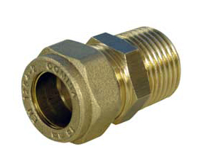 Klemmring-Verschraubung 22 mm x 1/2"AG 