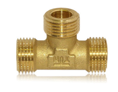 MG-T-Stück 3 x 1/2"AG flachdichtend   MG-T-Stück 3 x 1/2"AG flachdichtend