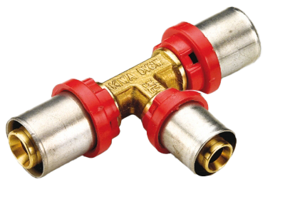 PTS Press-T-Stück mit 3 gleichen Abgängen