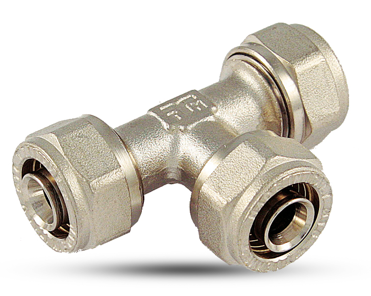 Klemm-T-Stück mit IG Ø 20X1/2"X20