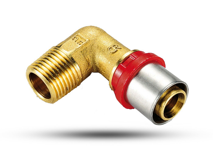 Press-Übergangswinkel 90° mit AG  Press-Übergangswinkel 90° mit AG