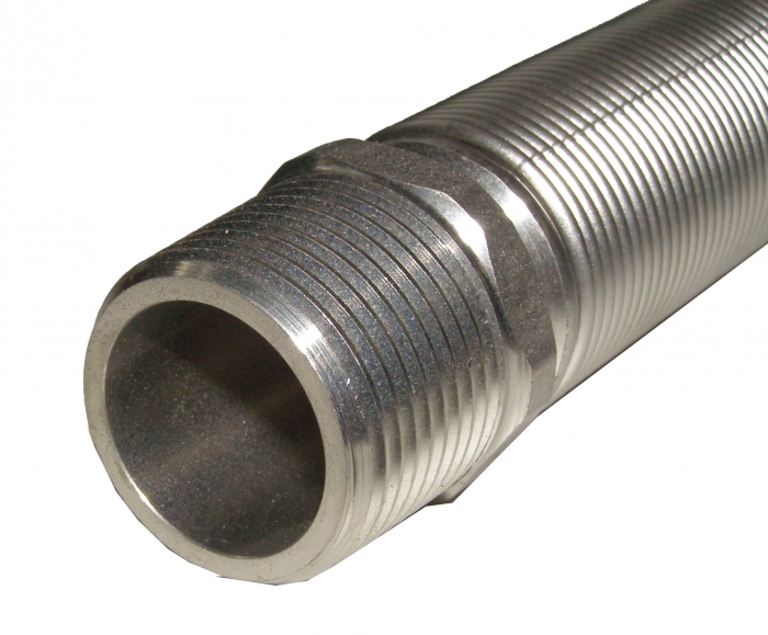 Flex-Schlauch ausziehbar DN40, 200-350 mm 1 1/2" AG x 1 1/2" ÜWM