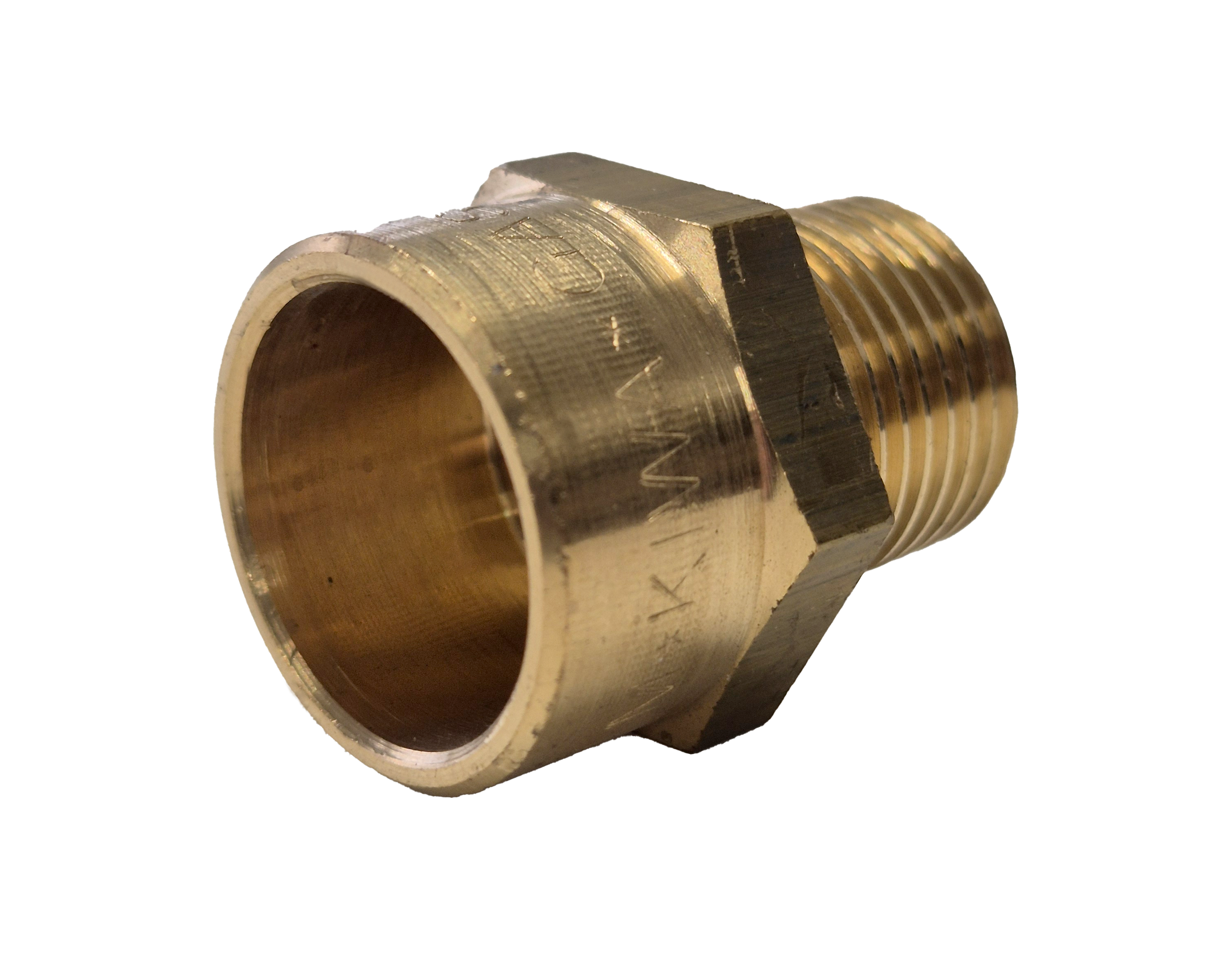 Übergangsnippel 1/2"AG - 22 mm 