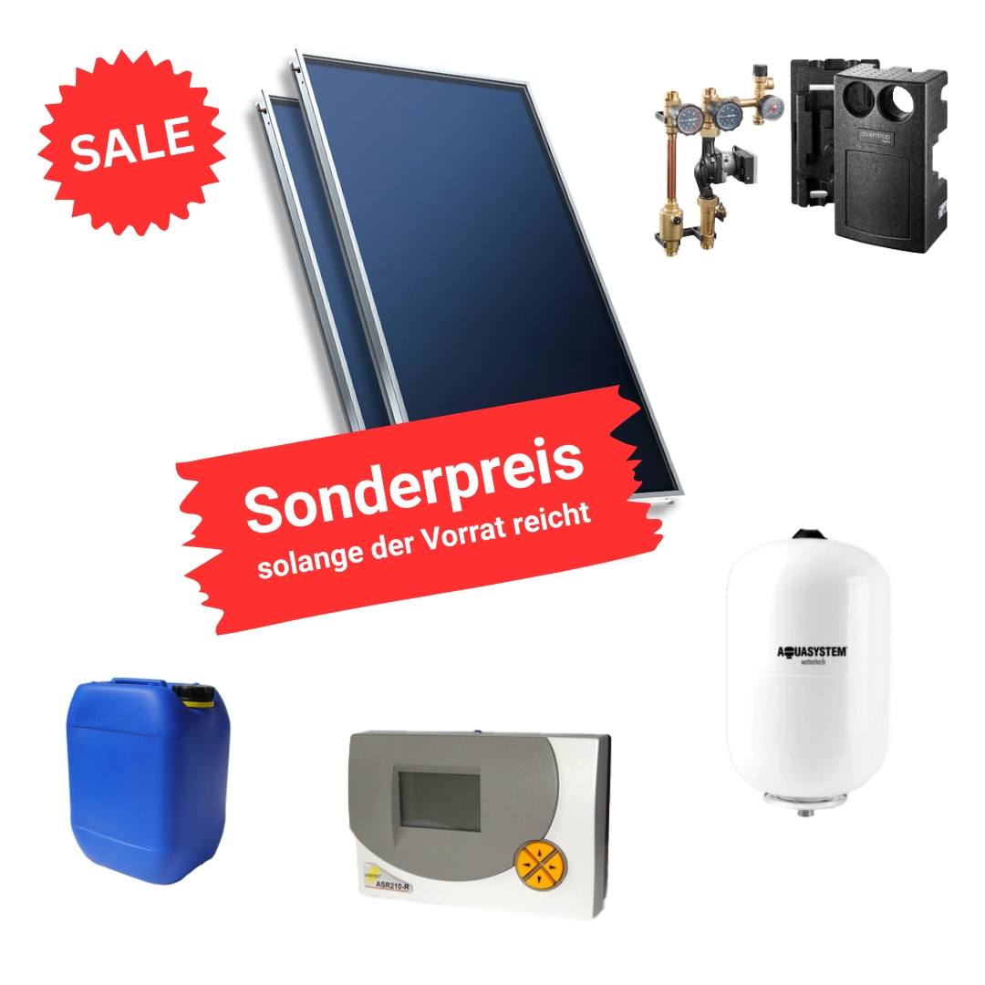 Solar Paket SL 2 (mit AS-Sunline 2100-Kollektoren) bestehend aus: