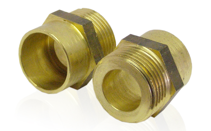 MG-Lötnippel für DN12 (flachdichtend) 1/2" AG-22mm 