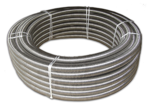 Enggewelltes Edelstahlwellrohr als Ringbund (Rolle) DN8, DN12, DN16 und DN25