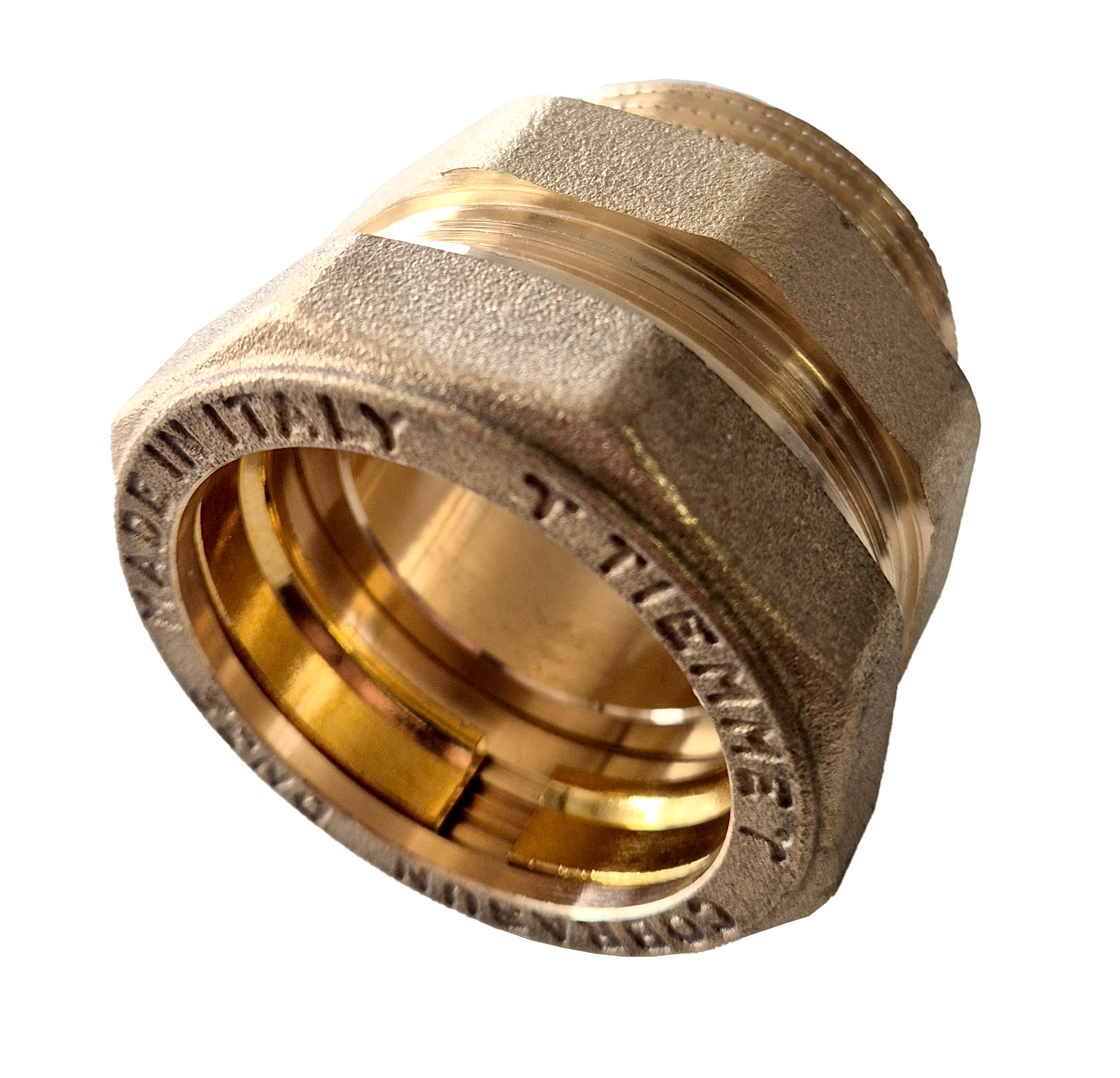 DN32-1 1/4"AG Wellrohrverschraubung metallisch dichtend für weitgewelltes Edelstahlwellrohr