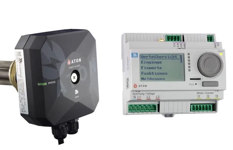 ATON intelligente Eigenverbrauchsoptimierung mit CAN-EZ3  und PV-Heizstab bis 3 kW mit Funkverbindung (Plug&Play)