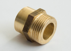 MG-Lötnippel für DN12 (flachdichtend) 1/2" AG-18mm 