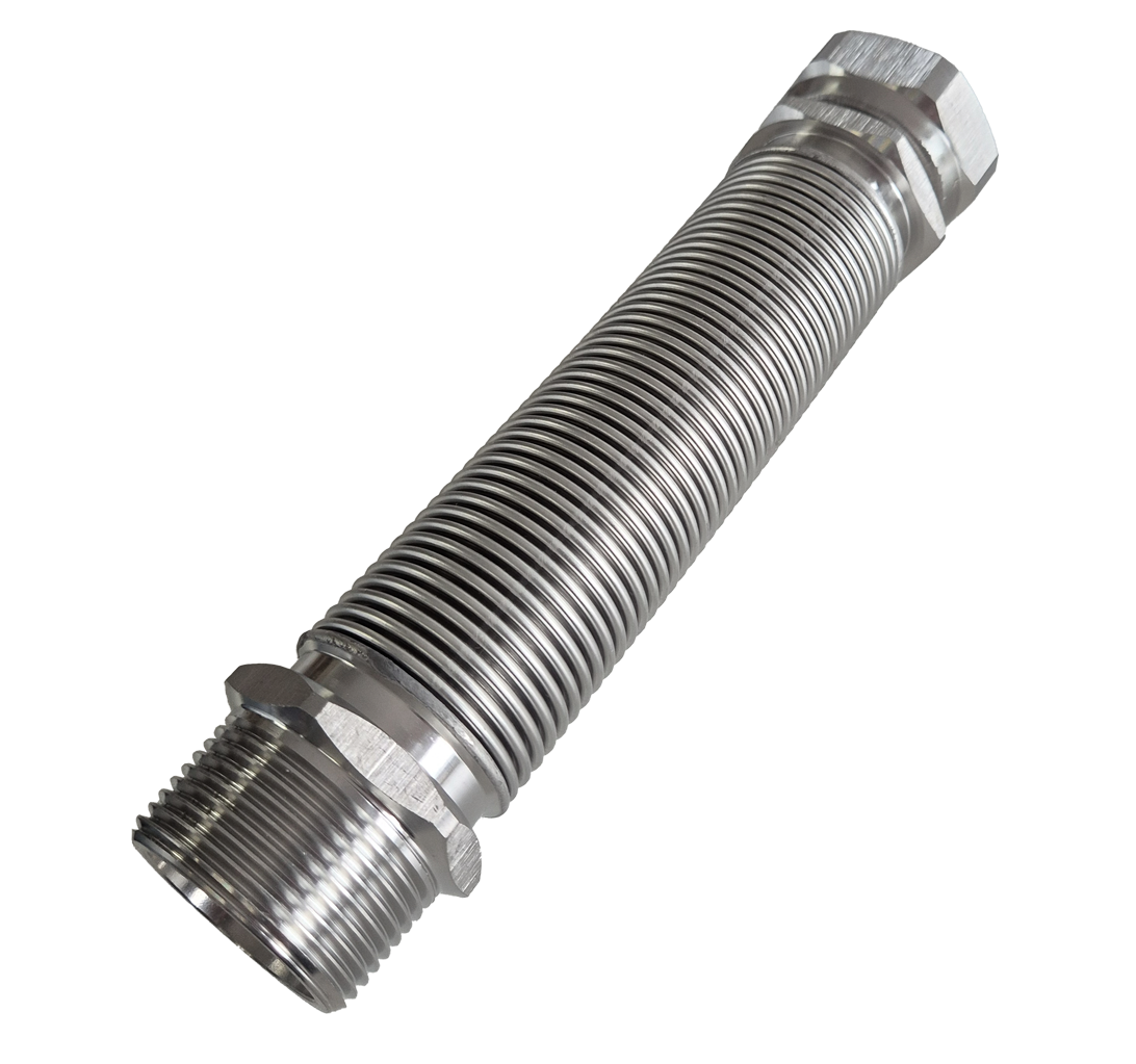 Flex-Schlauch ausziehbar DN25, 500-1000mm 1"AG x 1" ÜWM