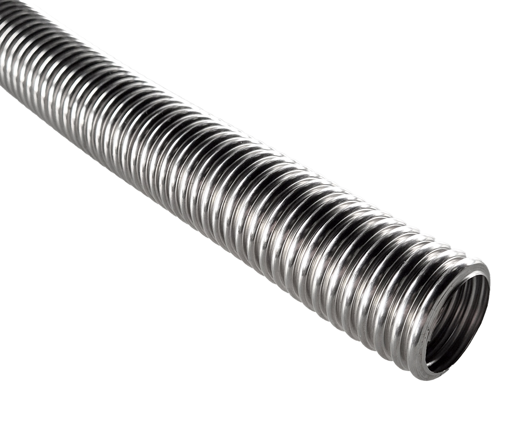 Weitgewelltes Edelstahlwellrohr DN 12 (Zuschnittpreis/lfm)