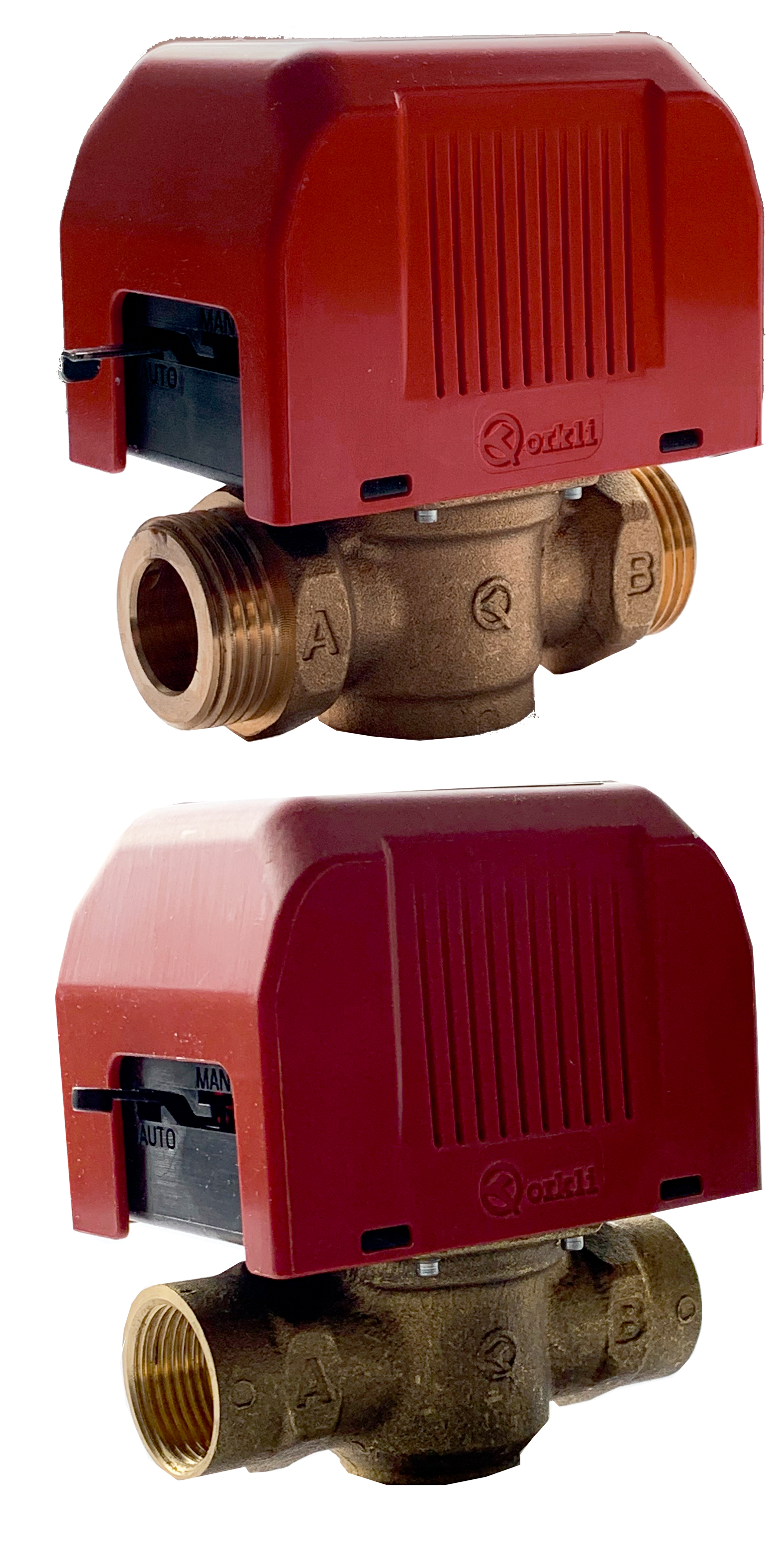 tempvdg-00000 Dreiwegeventil 3/4"AG mit Motor (Solar + Heizung) 230V