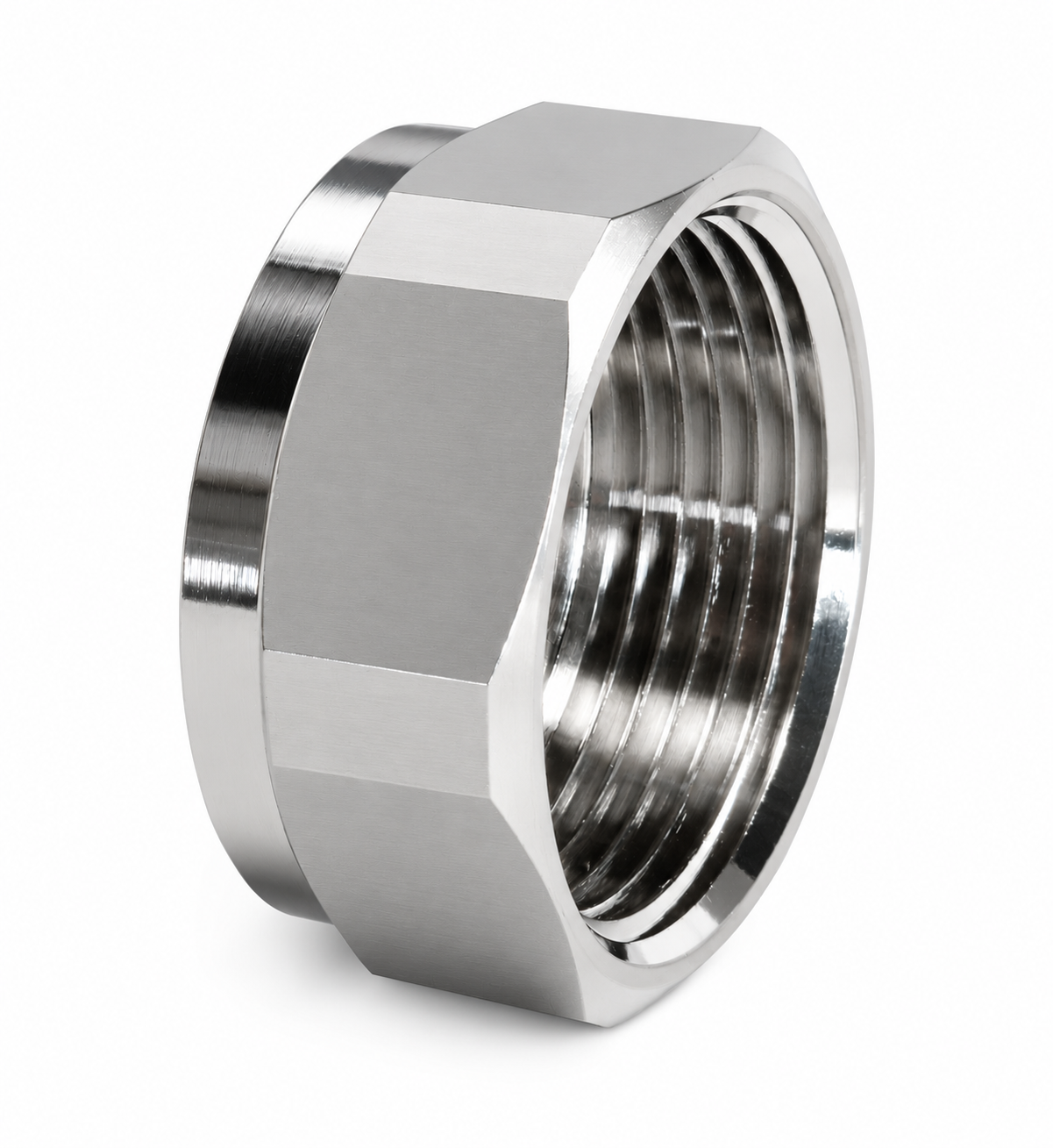 Überwurfmutter vernickelt 3/8" für Wellrohr DN8 
