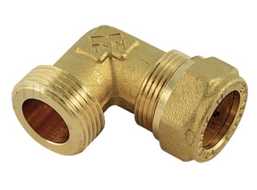 Klemmring-Bogen 22mm x 1"AG flachdichtend 90° 