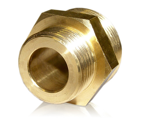 Reduziernippel Messing 1 1/2 1 beidseitig flachdichtend Heizung Solar Reduziernippel Messing 1 1/2 1 beidseitig flachdichtend Heizung Solar