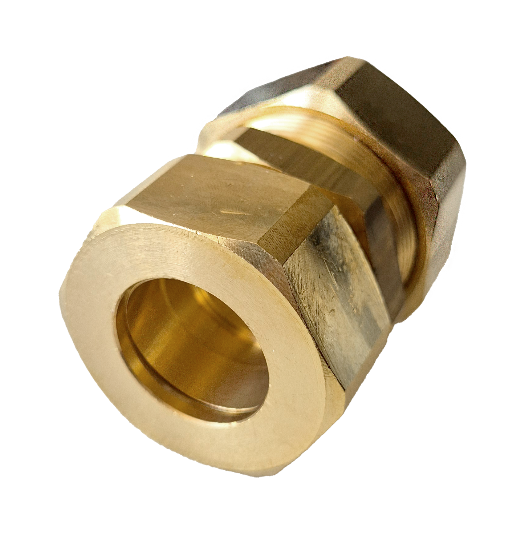 Wellrohrverschraubung metallisch dichtend auf Klemmringverschraubung nur für weitgewelltes Edelstahlwellrohr