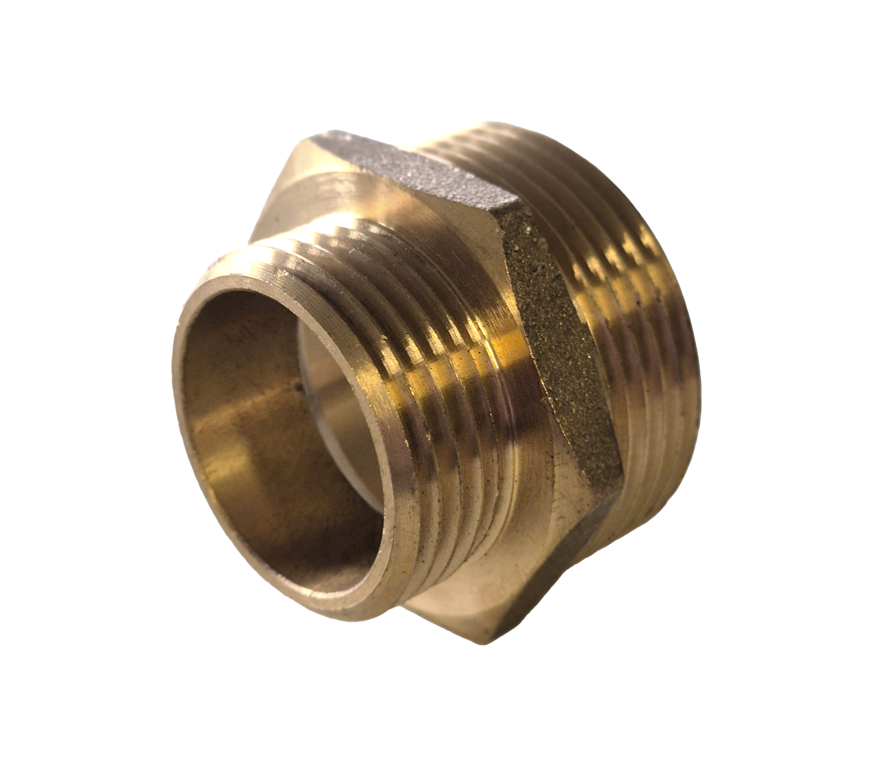 MG-Doppelnippel reduziert 3/4"AG -1/2"AG