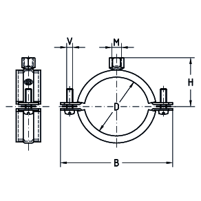 Rohrschelle 15-20 mm  Rohrschelle 15-20 mm
